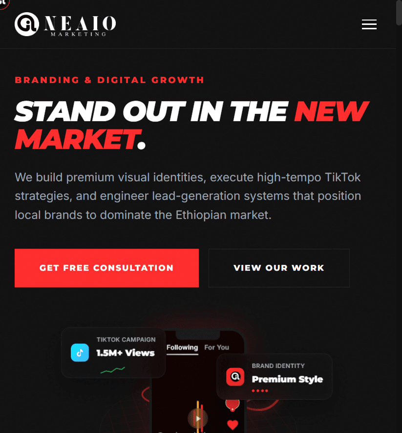 Neaio Marketing preview